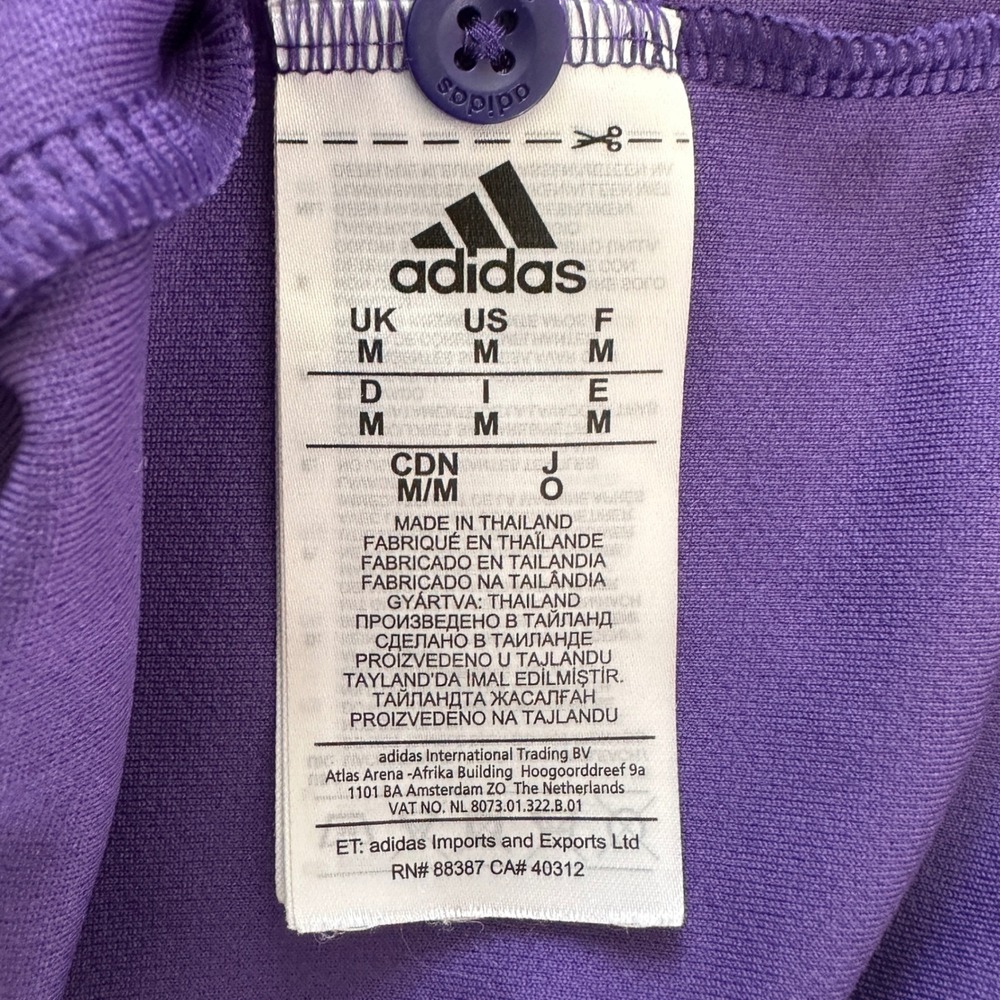 Adidas University of Washington Huskies Mens Purple Heathered Polo Shirt Size M - Picture 5 of 6